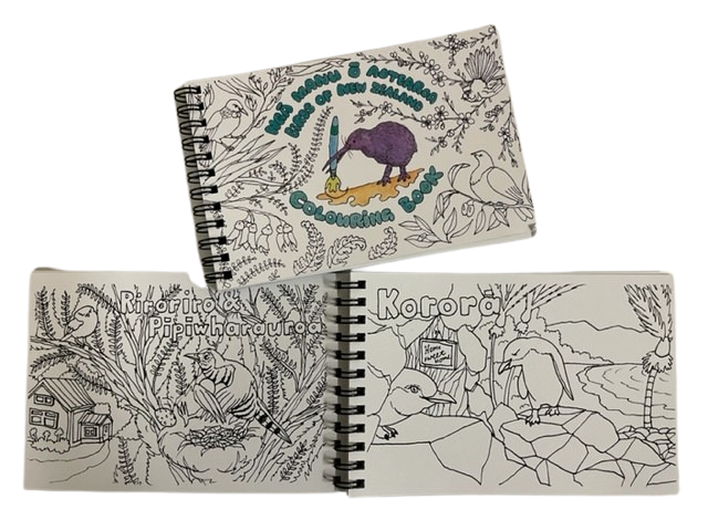 Sanctuary colouring book – Ngā Manu ō Aotearoa | Birds of New Zealand